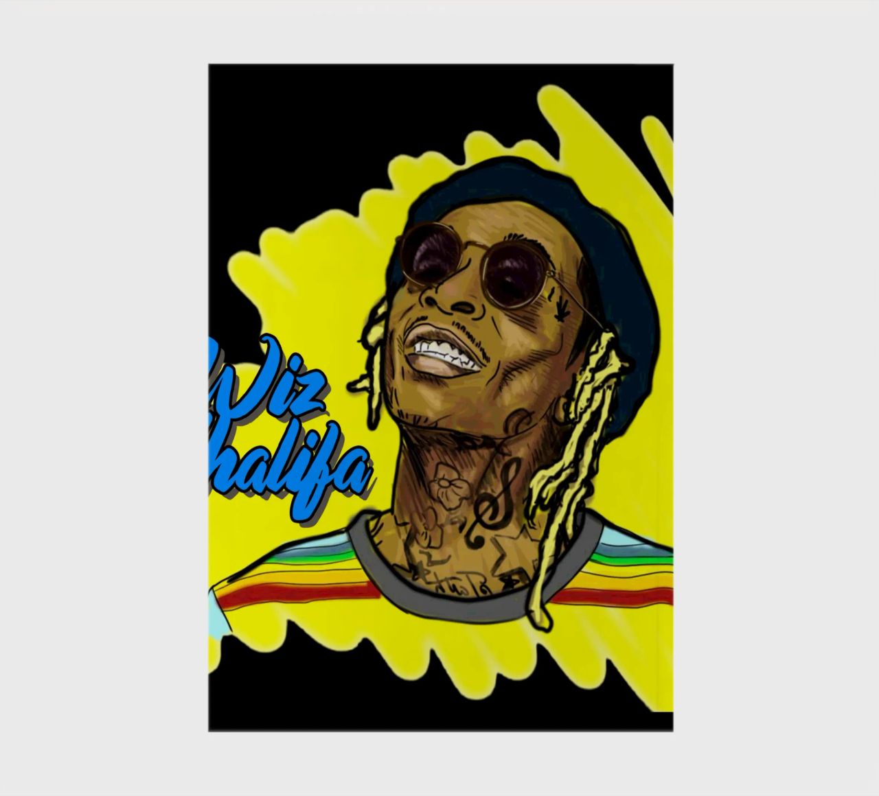 Wiz Khalifa Vector Style notebook by Sigrid Rauuy