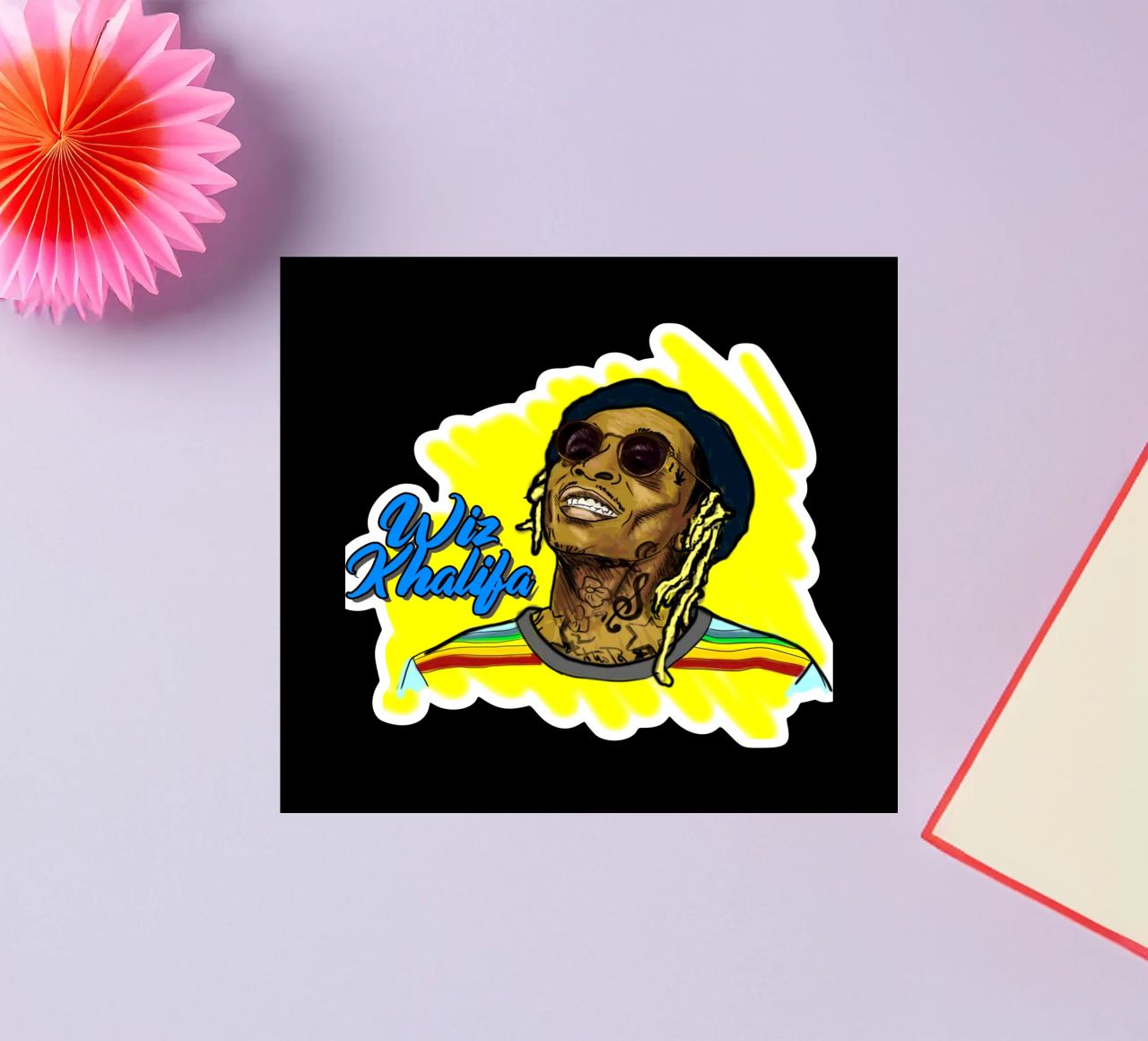 Wiz Khalifa Vector Style sticker by Sigrid Rauuy