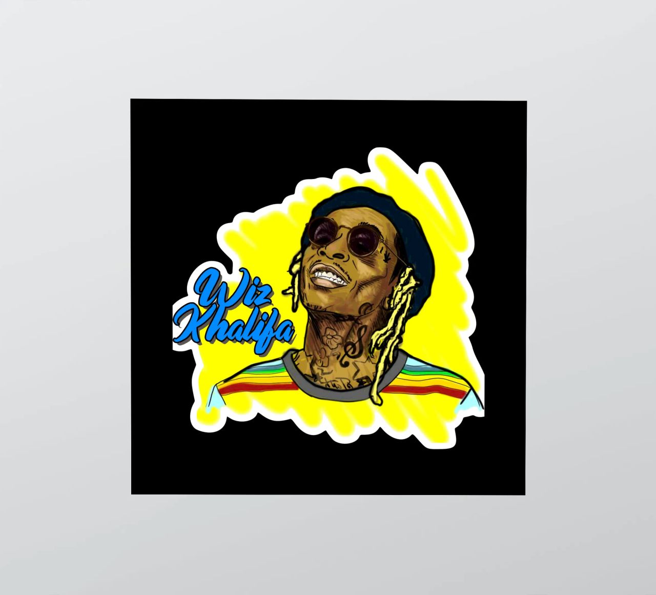 Wiz Khalifa Vector Style sticker by Sigrid Rauuy