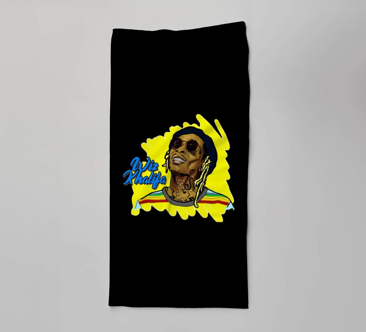 Wiz Khalifa Vector Style towel by Sigrid Rauuy