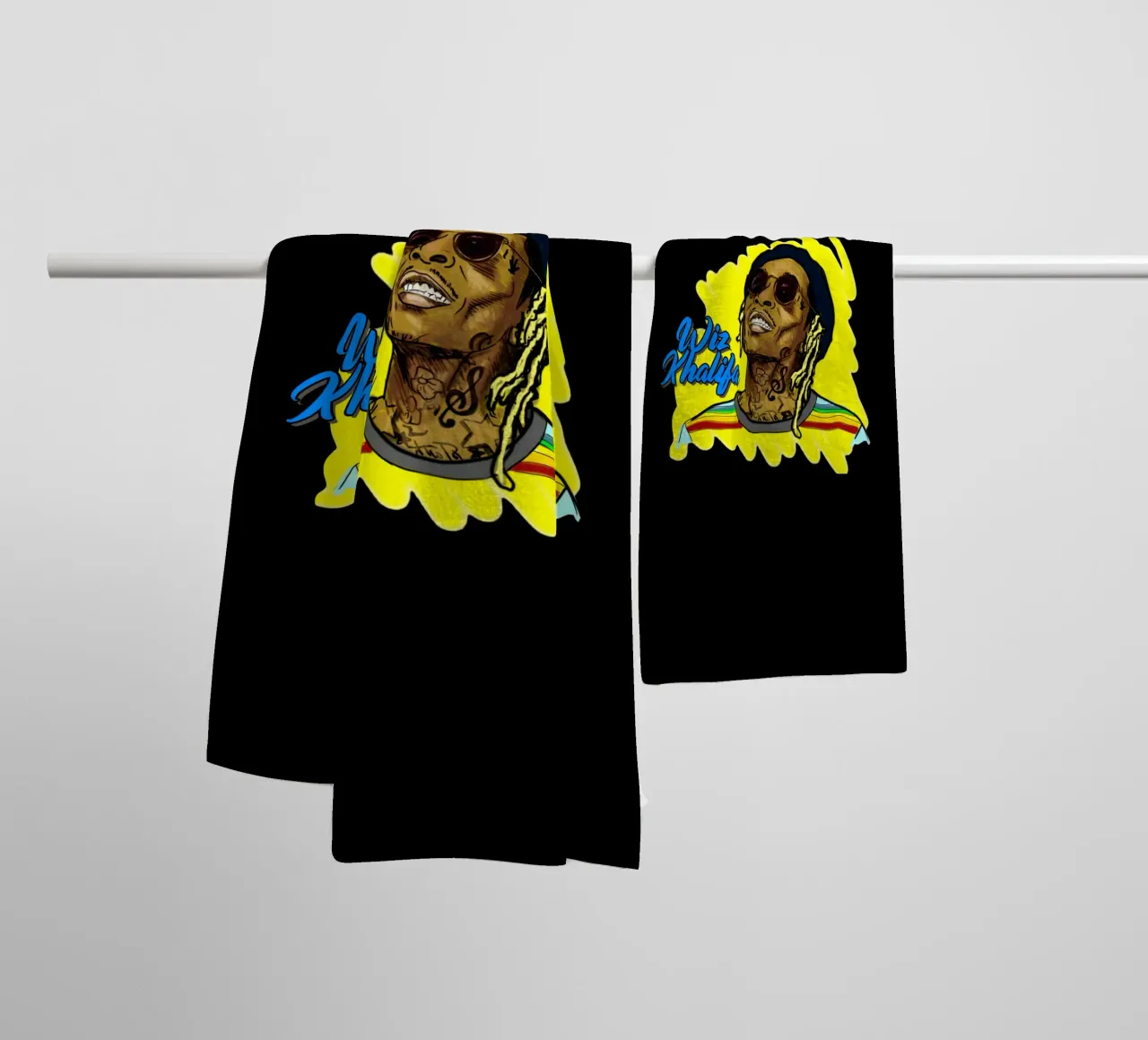 Wiz Khalifa Vector Style serviette de bain de Sigrid Rauuy