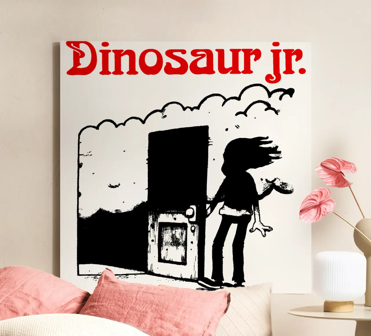 Dinosaur jr - Silhouette tela con Cornice a cassetta da Deepness