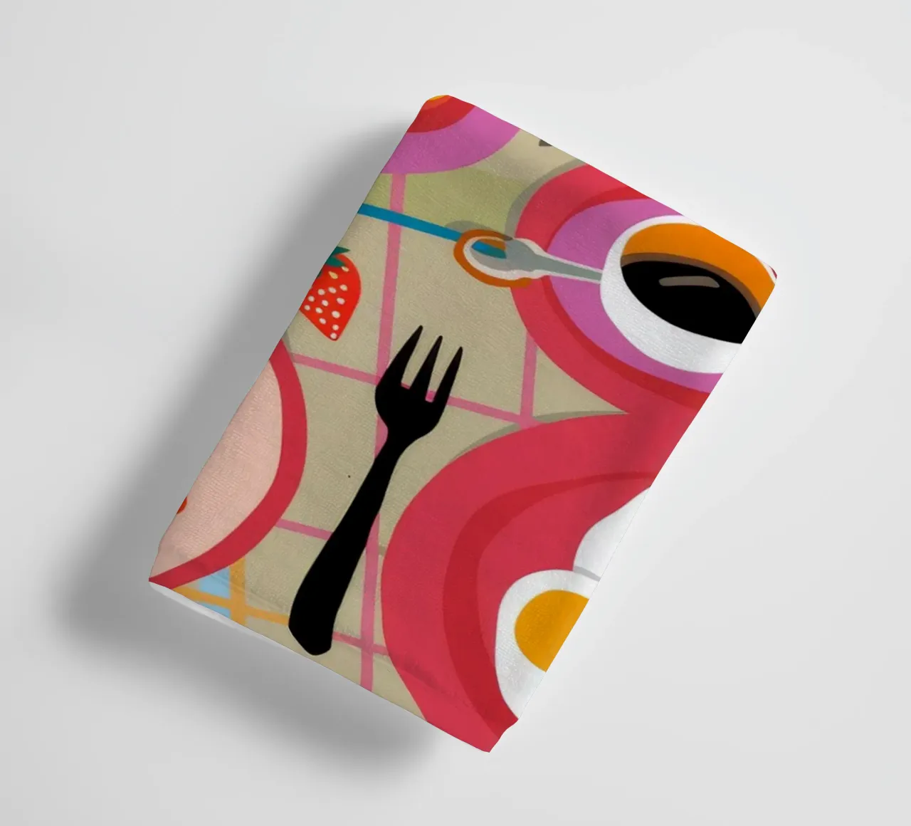 Croissant al caffè del mattino asciugamano da bagno da Muse Artworks