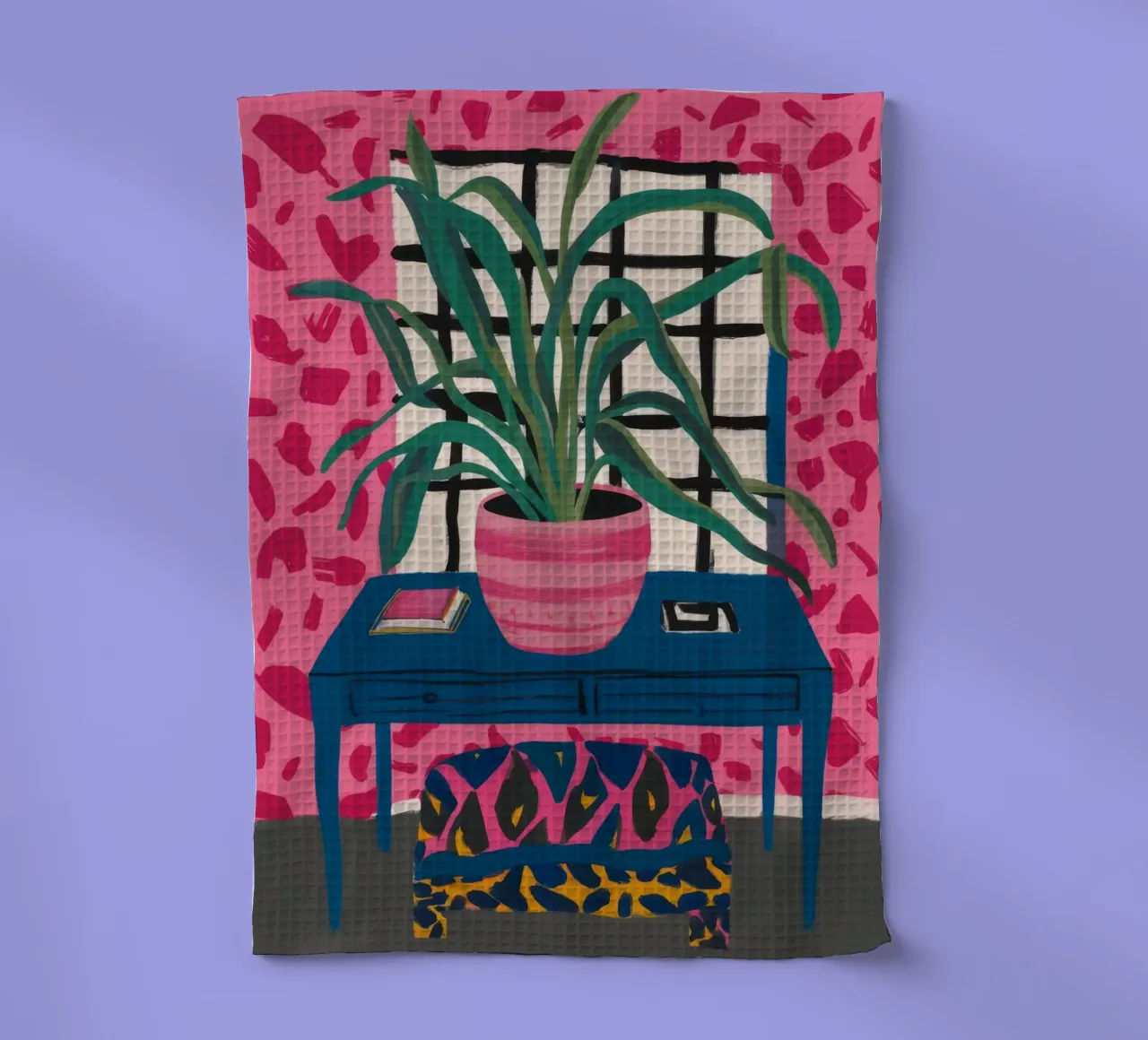 Poltrona Pink Wall Teal canovaccio da cucina da FadeAura