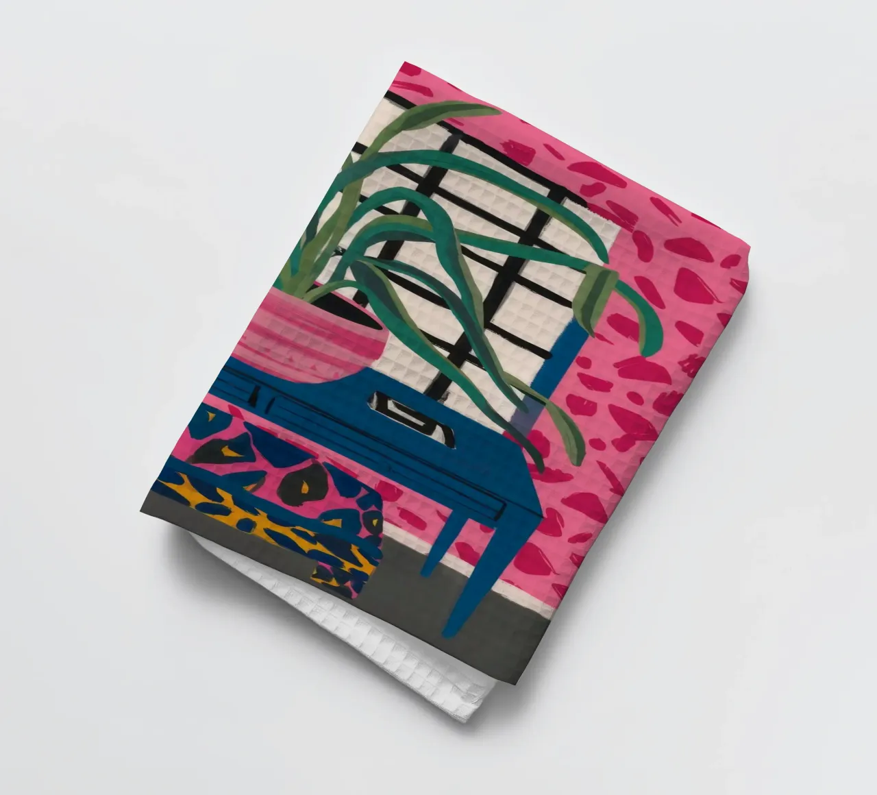 Poltrona Pink Wall Teal canovaccio da cucina da FadeAura