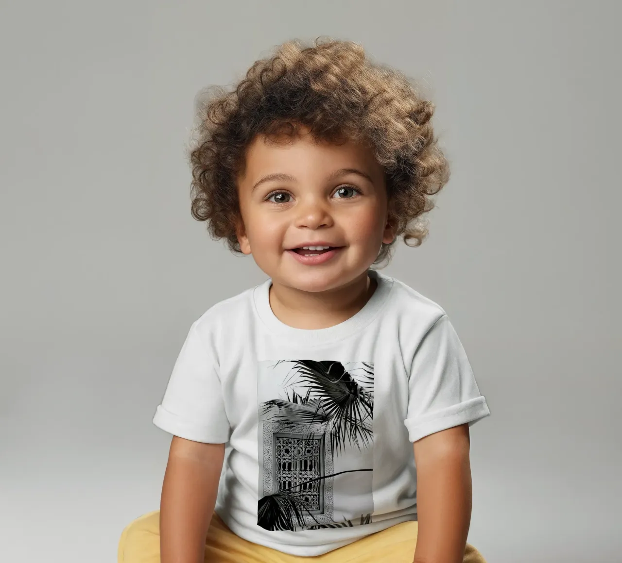 Orient Palms & Garden Dreams Black & White Edition baby t-shirt by Studio Nahili