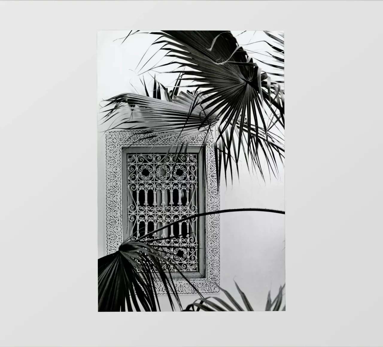 Orient Palms & Garden Dreams Black & White Edition telo in pvc da Studio Nahili