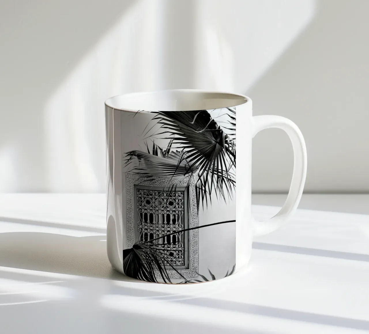 Orient Palms & Garden Dreams Black & White Edition tazza in ceramica da Studio Nahili