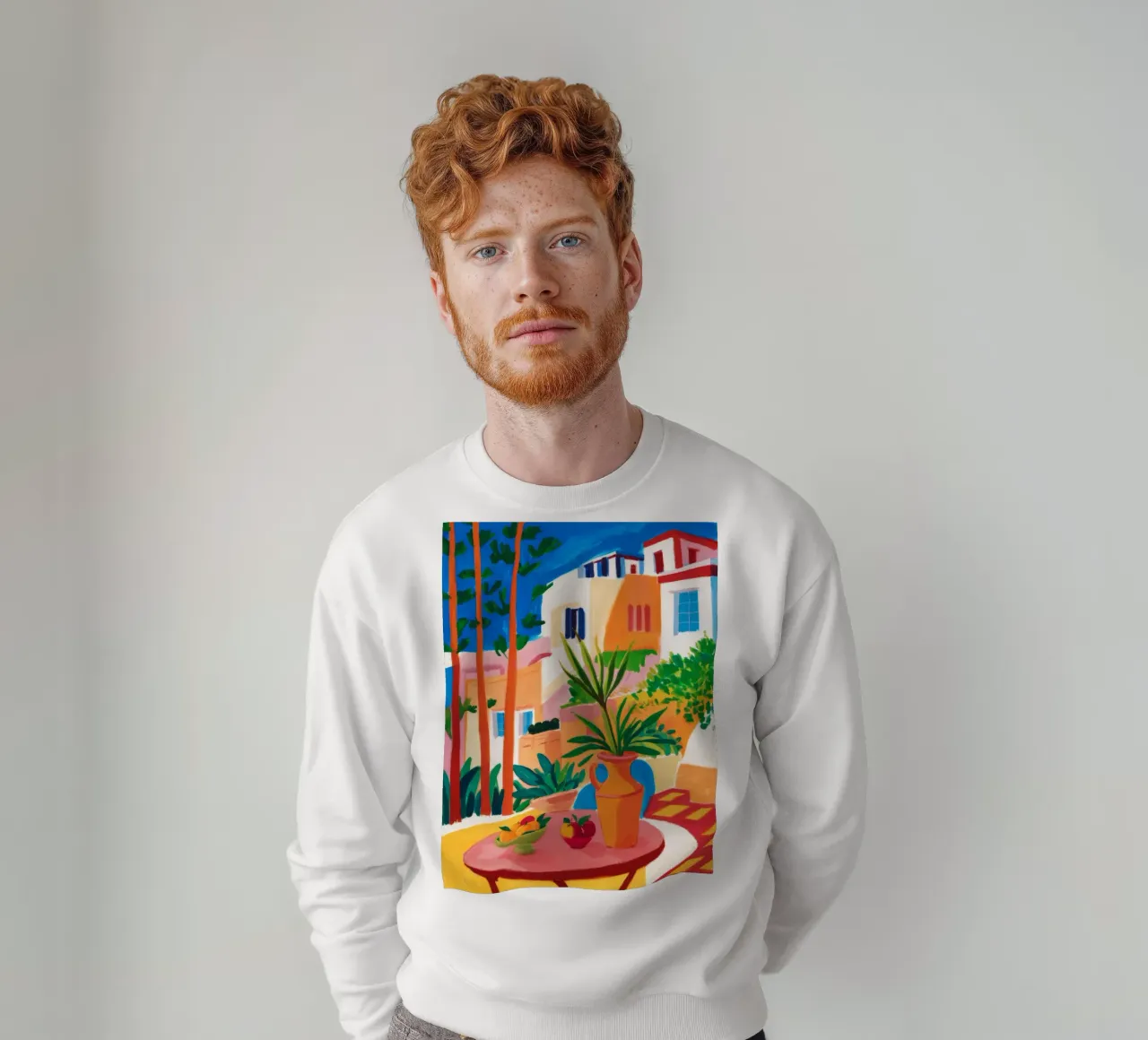 Santorini Still Life felpa da Muse Artworks