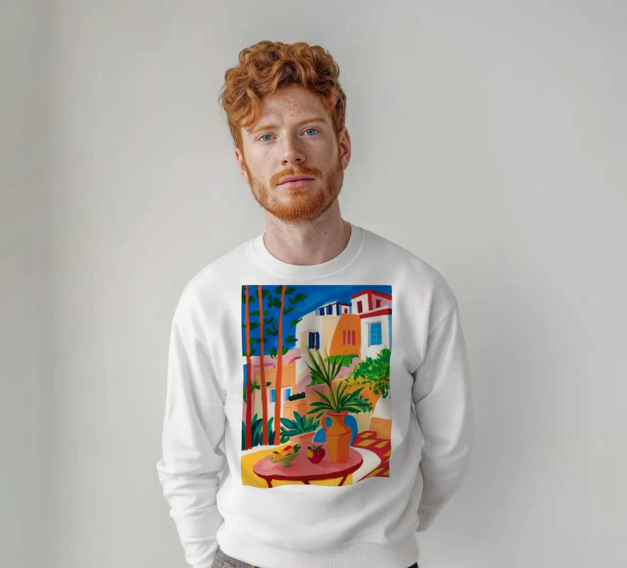 Santorini Still Life felpa da Muse Artworks