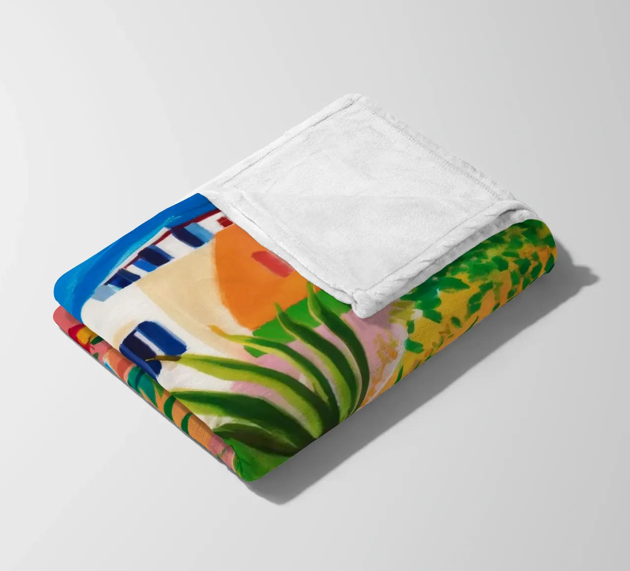 Santorini Still Life coperta in pile da Muse Artworks