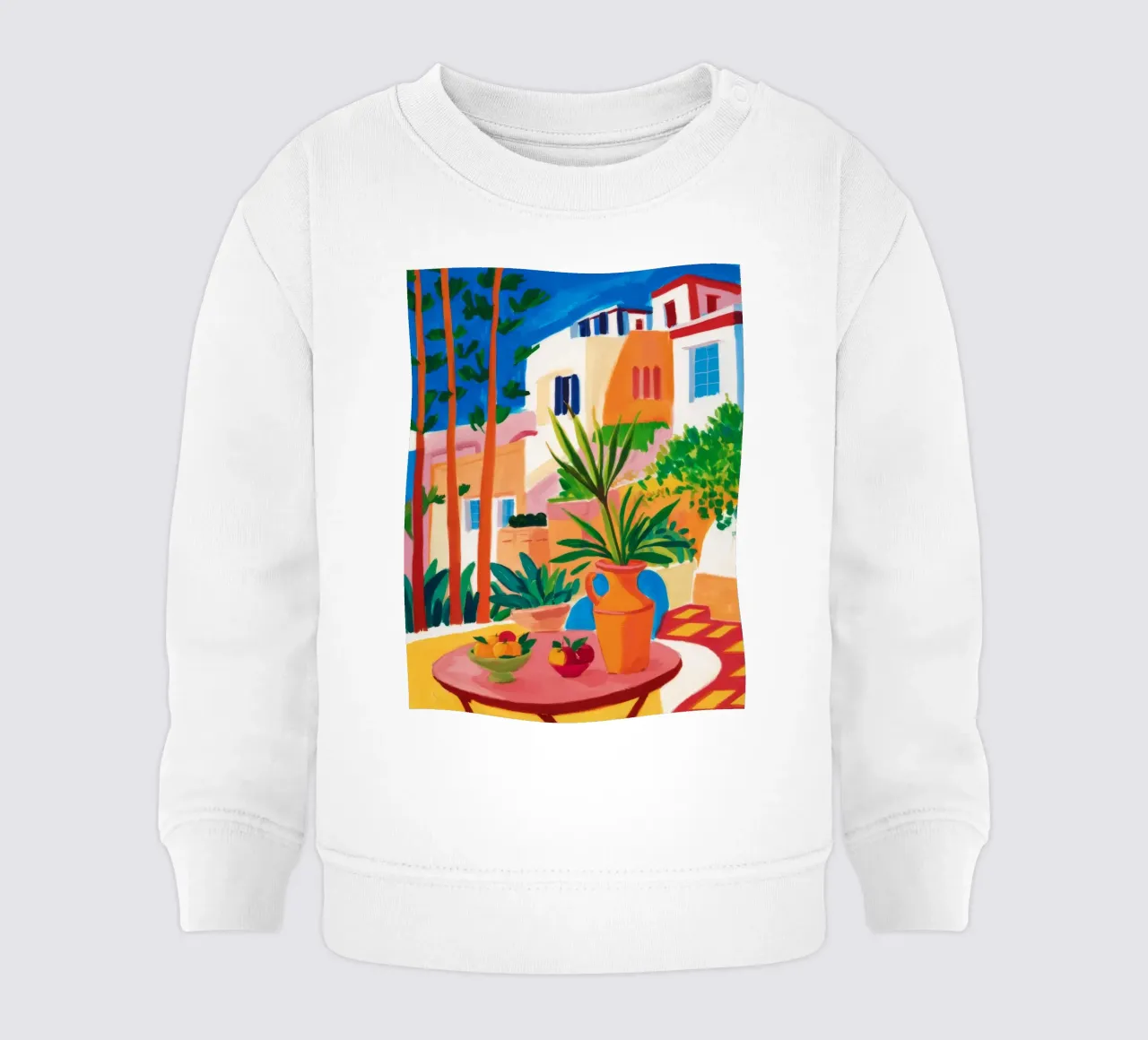 Santorini Still Life felpa neonato da Muse Artworks