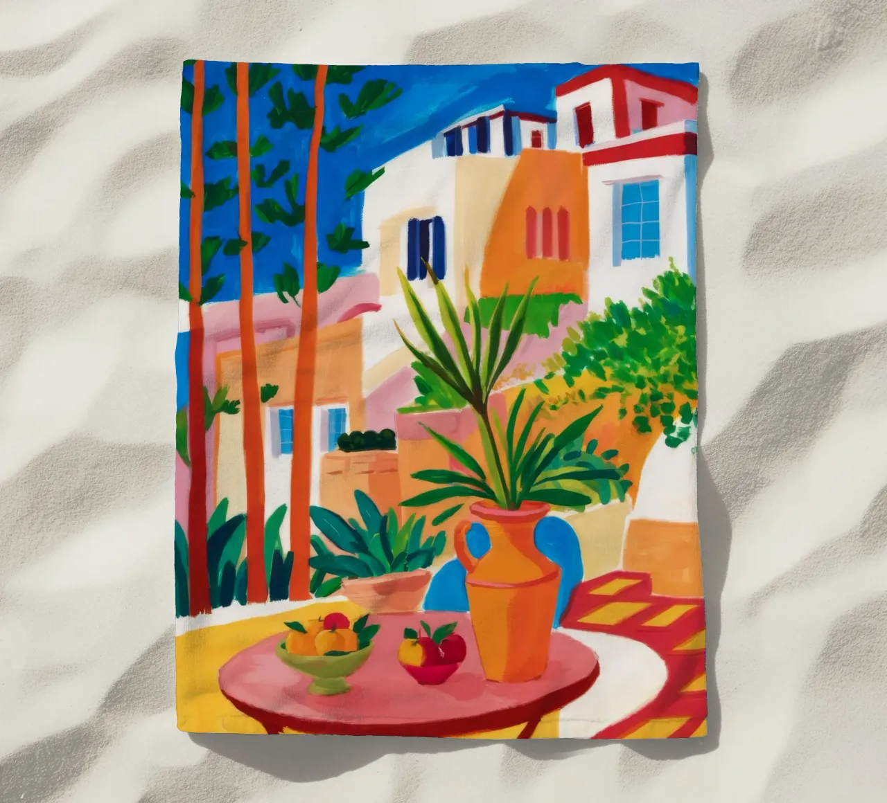 Santorini Still Life telo mare da Muse Artworks