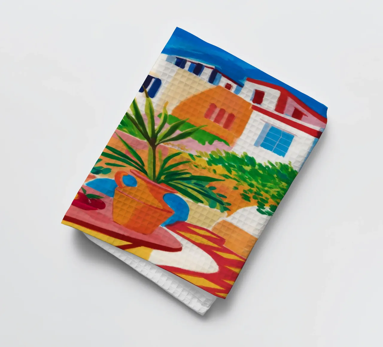 Santorini Still Life canovaccio da cucina da Muse Artworks