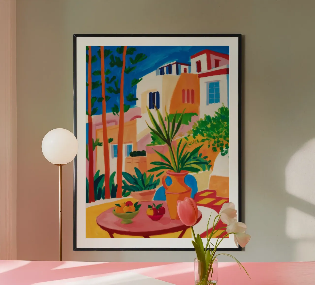 Santorini Still Life poster da Muse Artworks