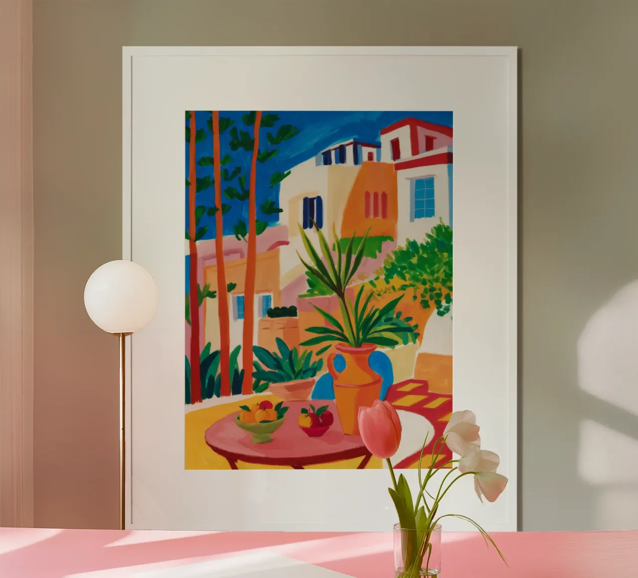 Santorini Still Life poster da Muse Artworks