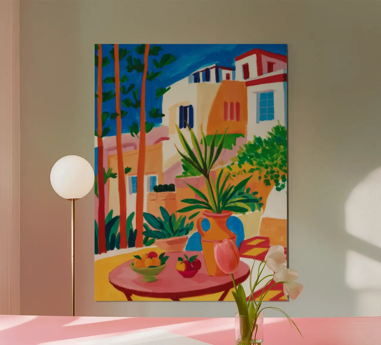 Santorini Still Life poster da Muse Artworks