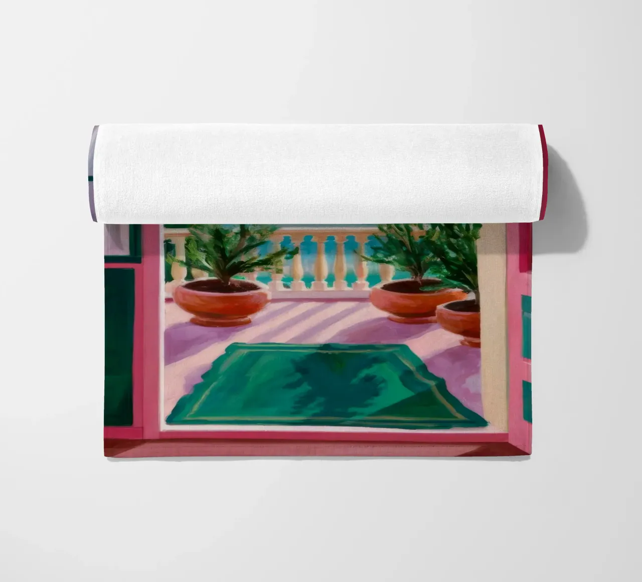 Scala del cielo rosa telo mare da FadeAura