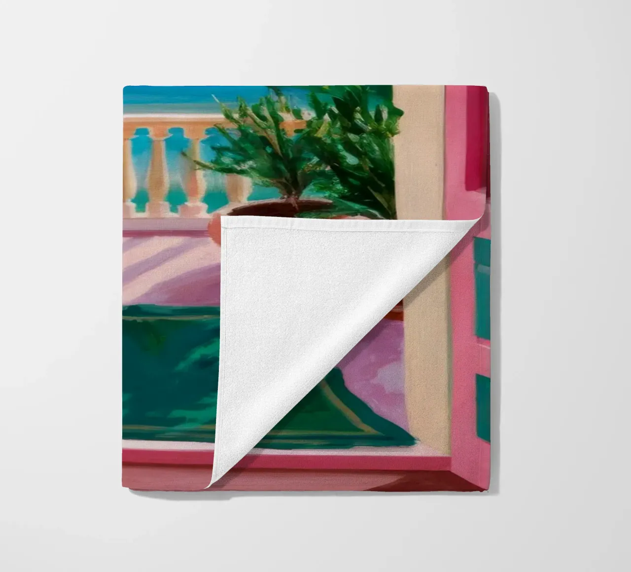 Scala del cielo rosa telo mare da FadeAura