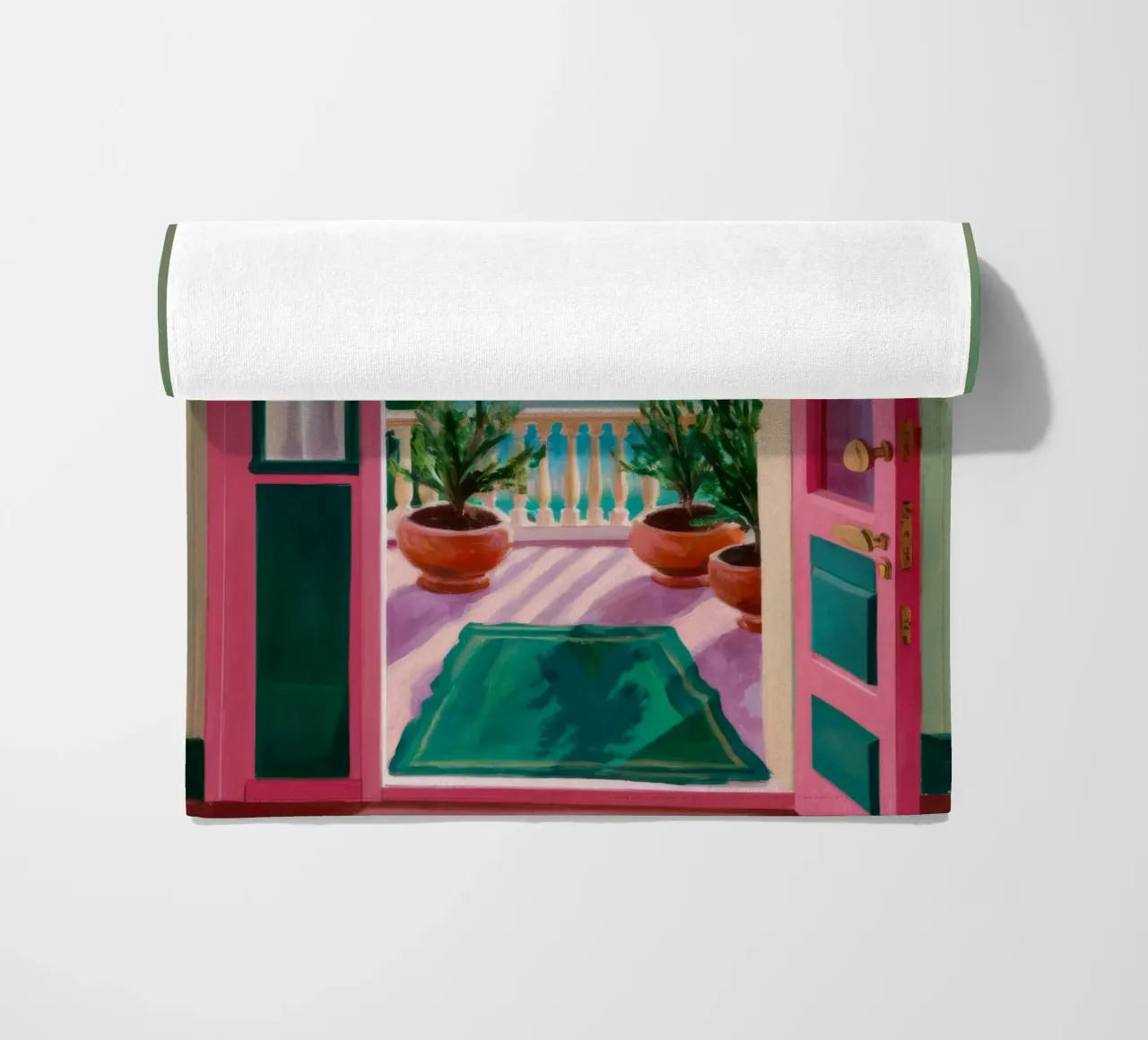 Scala del cielo rosa telo mare da FadeAura