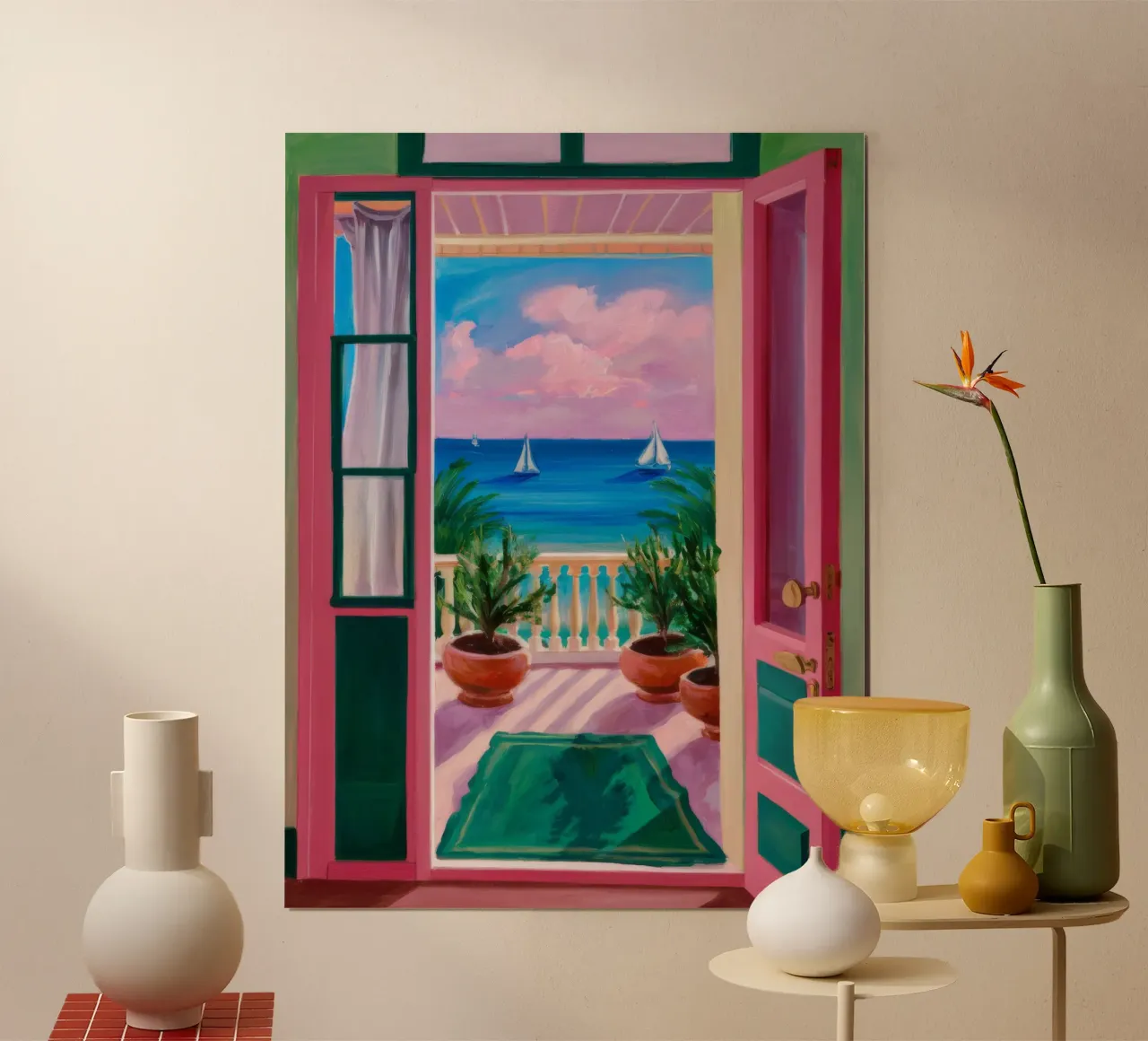 Scala del cielo rosa carta hahnemühle da FadeAura