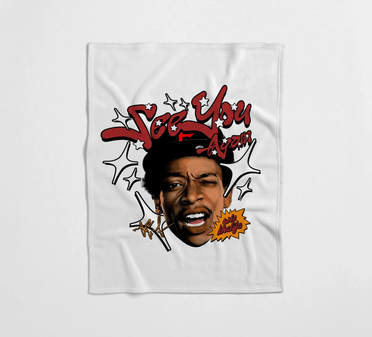 Wiz Khalifa stile Y2k coperta in pile da Sigrid Rauuy