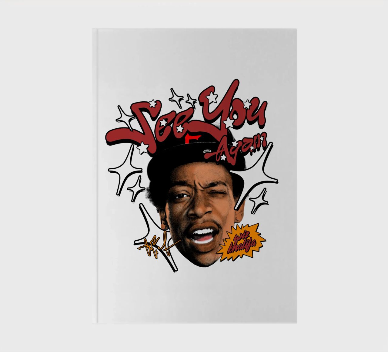 Wiz Khalifa Y2k Style notebook by Sigrid Rauuy