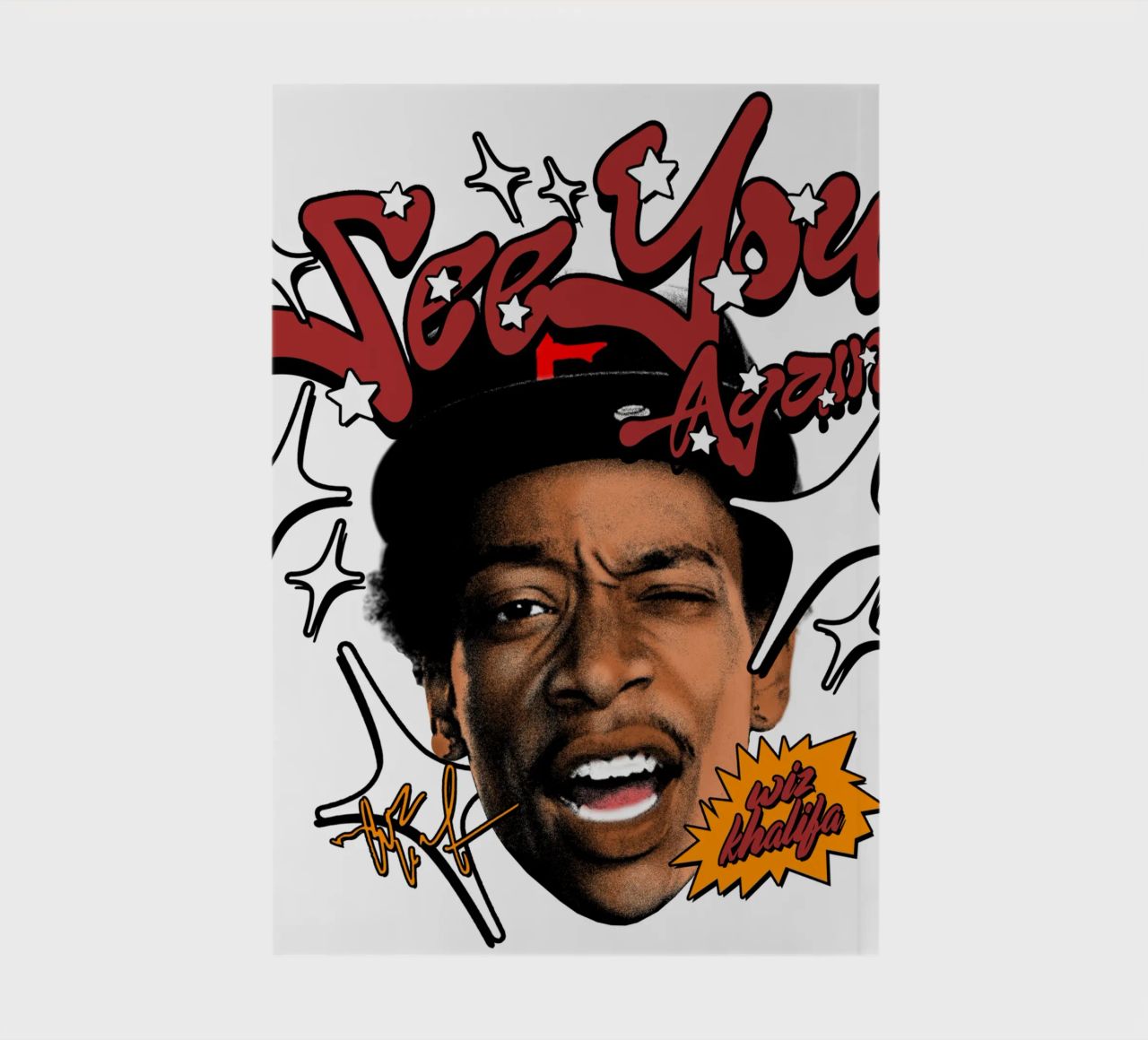 Wiz Khalifa Y2k Style notebook by Sigrid Rauuy
