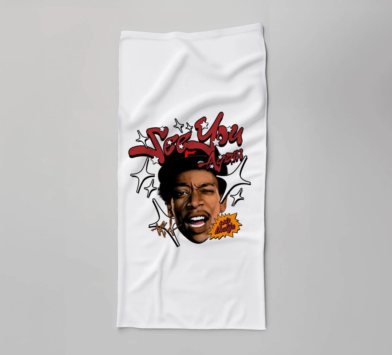 Wiz Khalifa stile Y2k asciugamano da bagno da Sigrid Rauuy