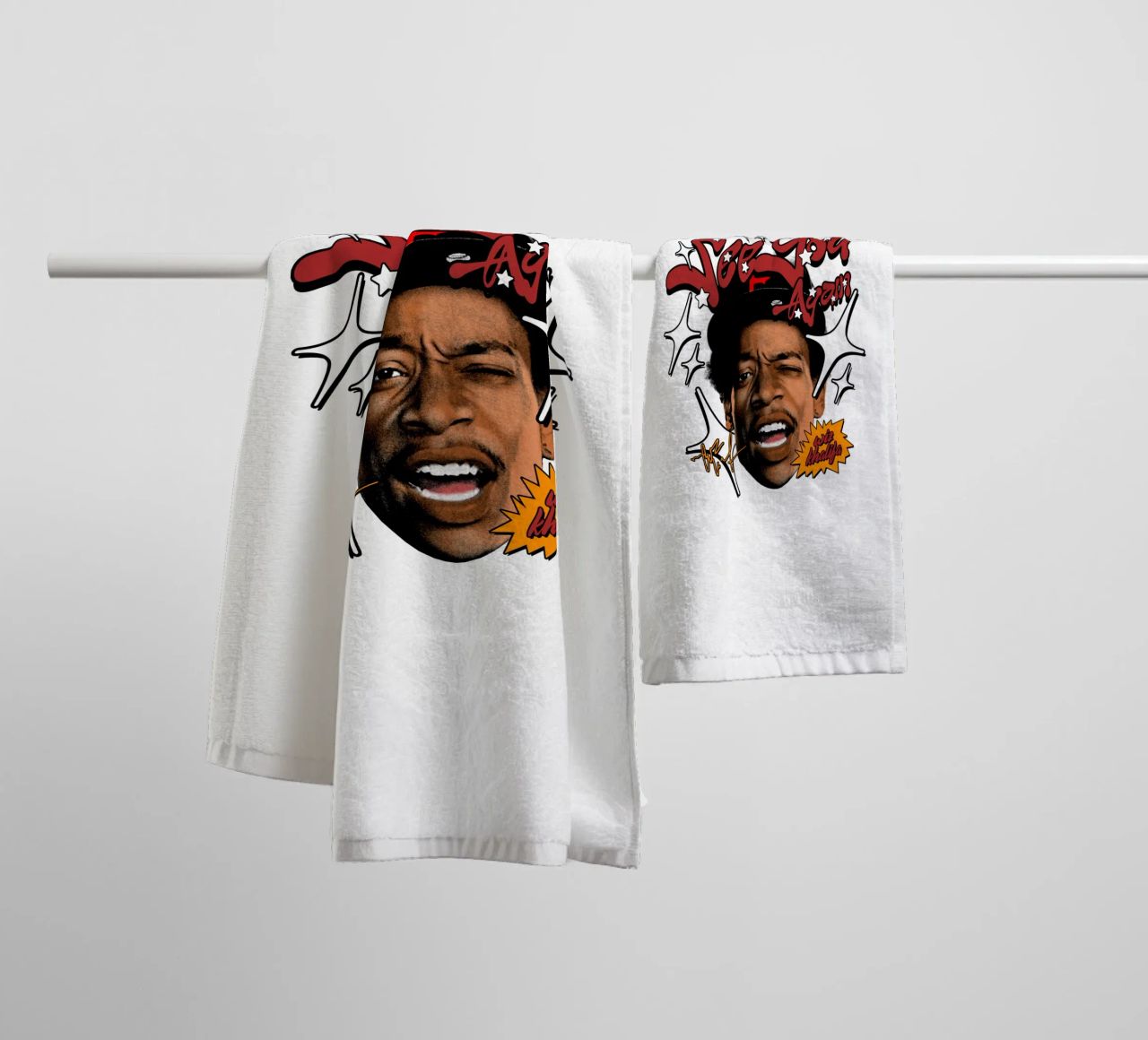 Wiz Khalifa stile Y2k asciugamano da bagno da Sigrid Rauuy