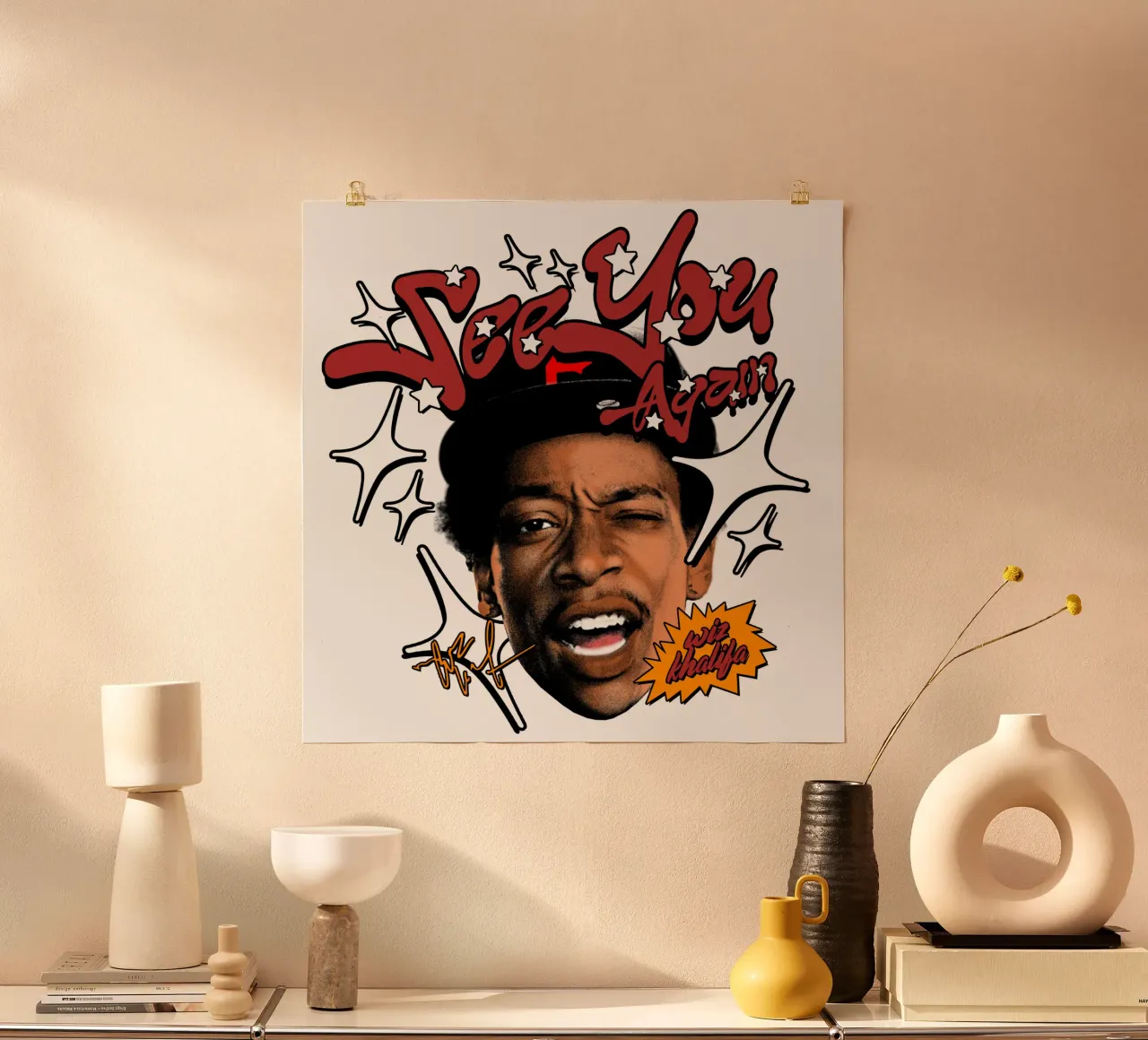 Wiz Khalifa stile Y2k carta hahnemühle da Sigrid Rauuy
