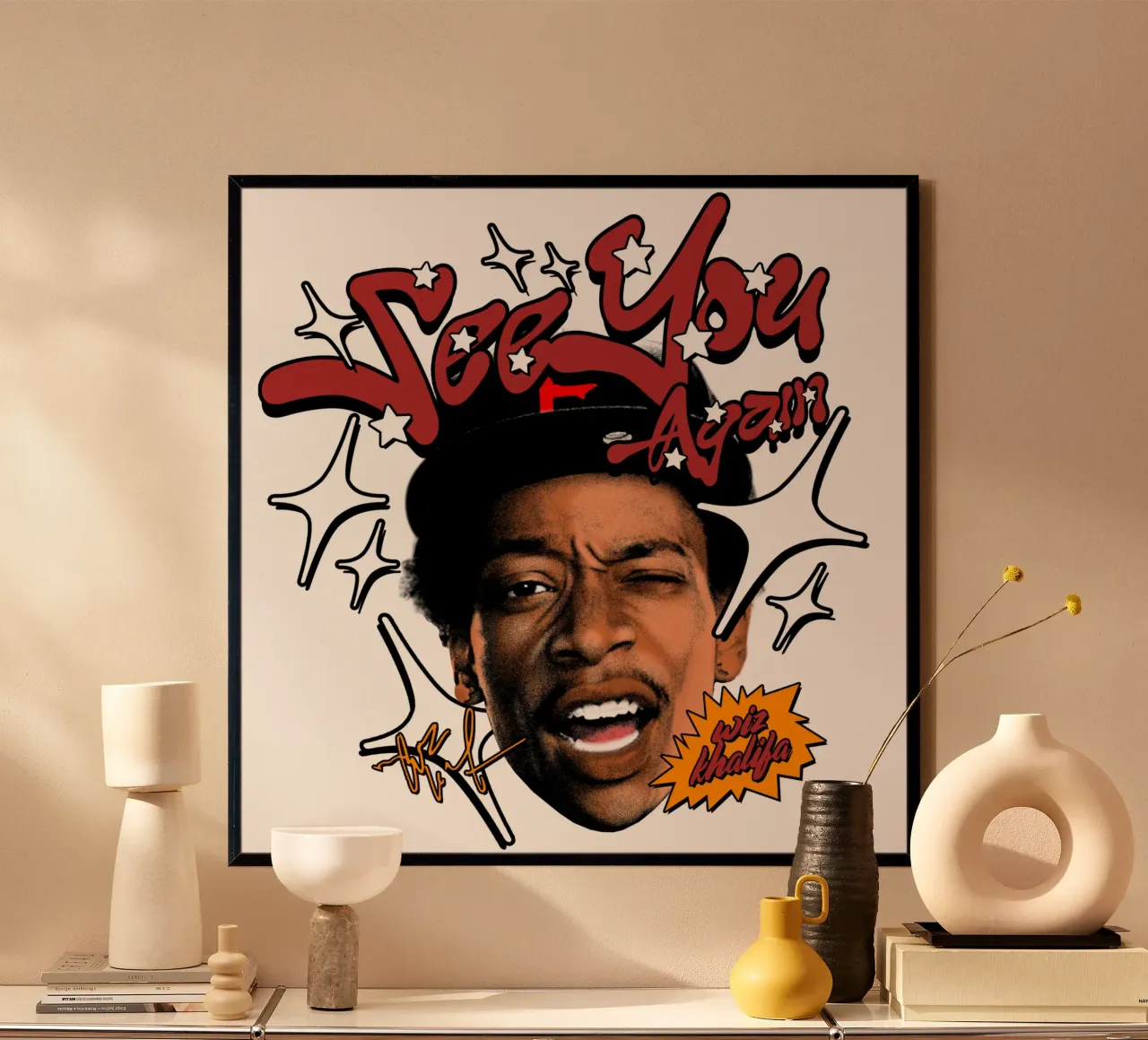 Wiz Khalifa stile Y2k carta hahnemühle da Sigrid Rauuy