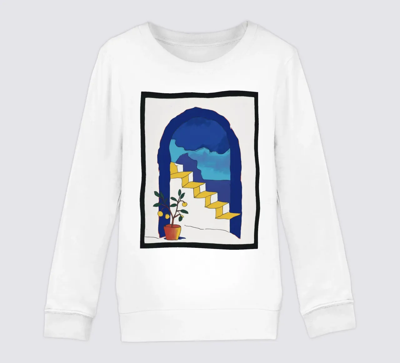 Finestra ad arco Scala felpa bambino da Muse Artworks
