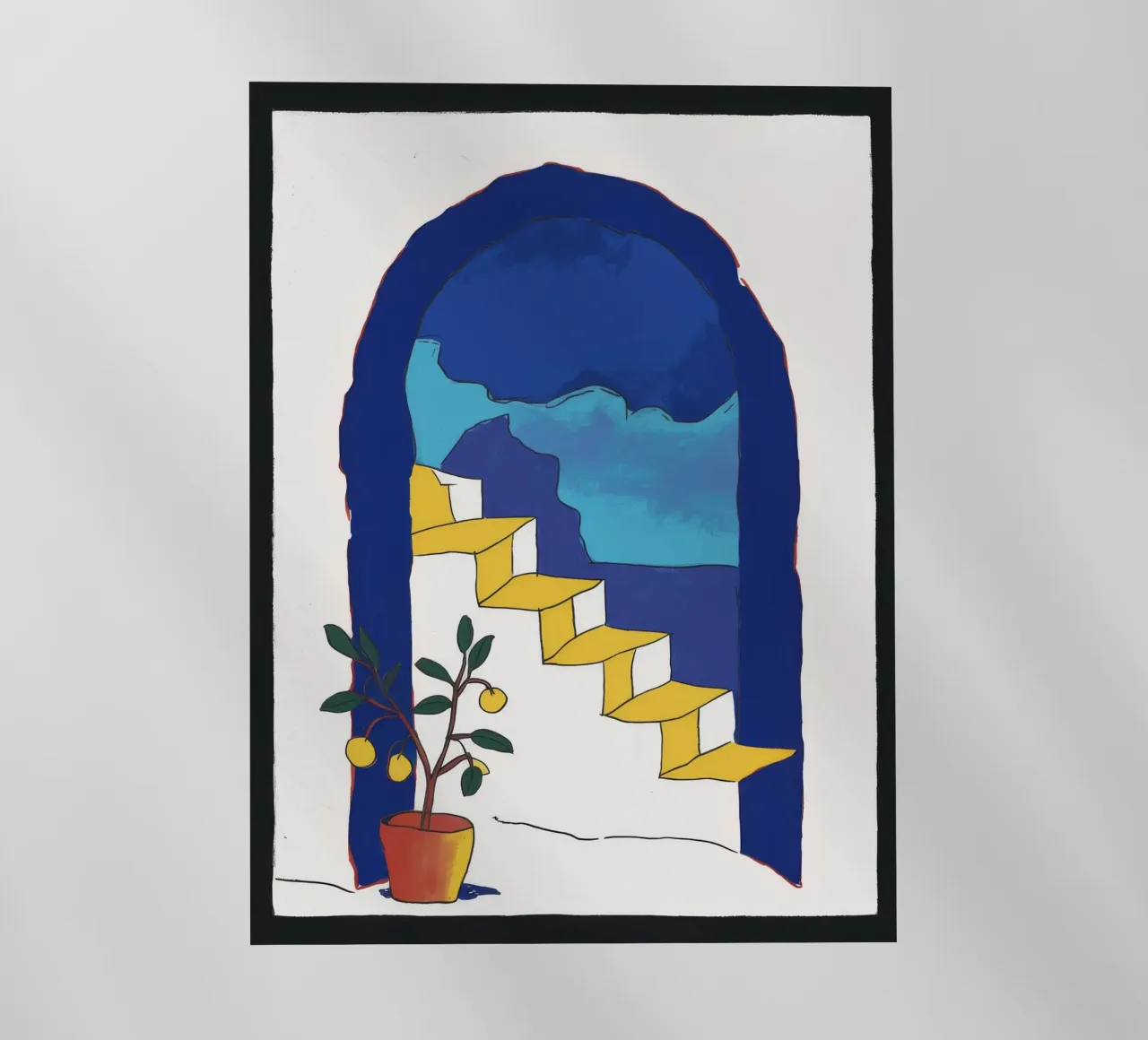 Finestra ad arco Scala pellicola backlit da Muse Artworks