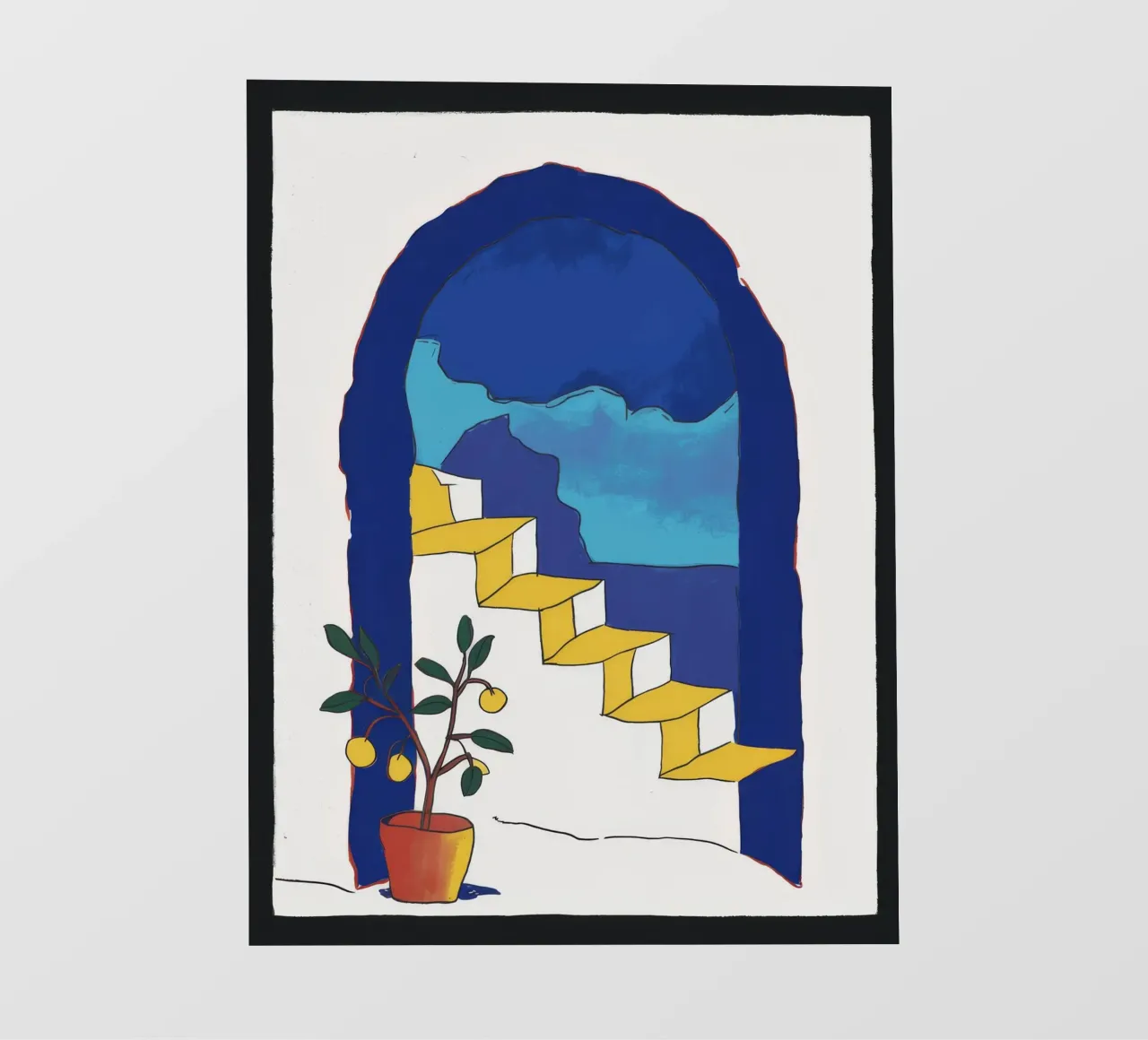 Finestra ad arco Scala pellicola backlit da Muse Artworks