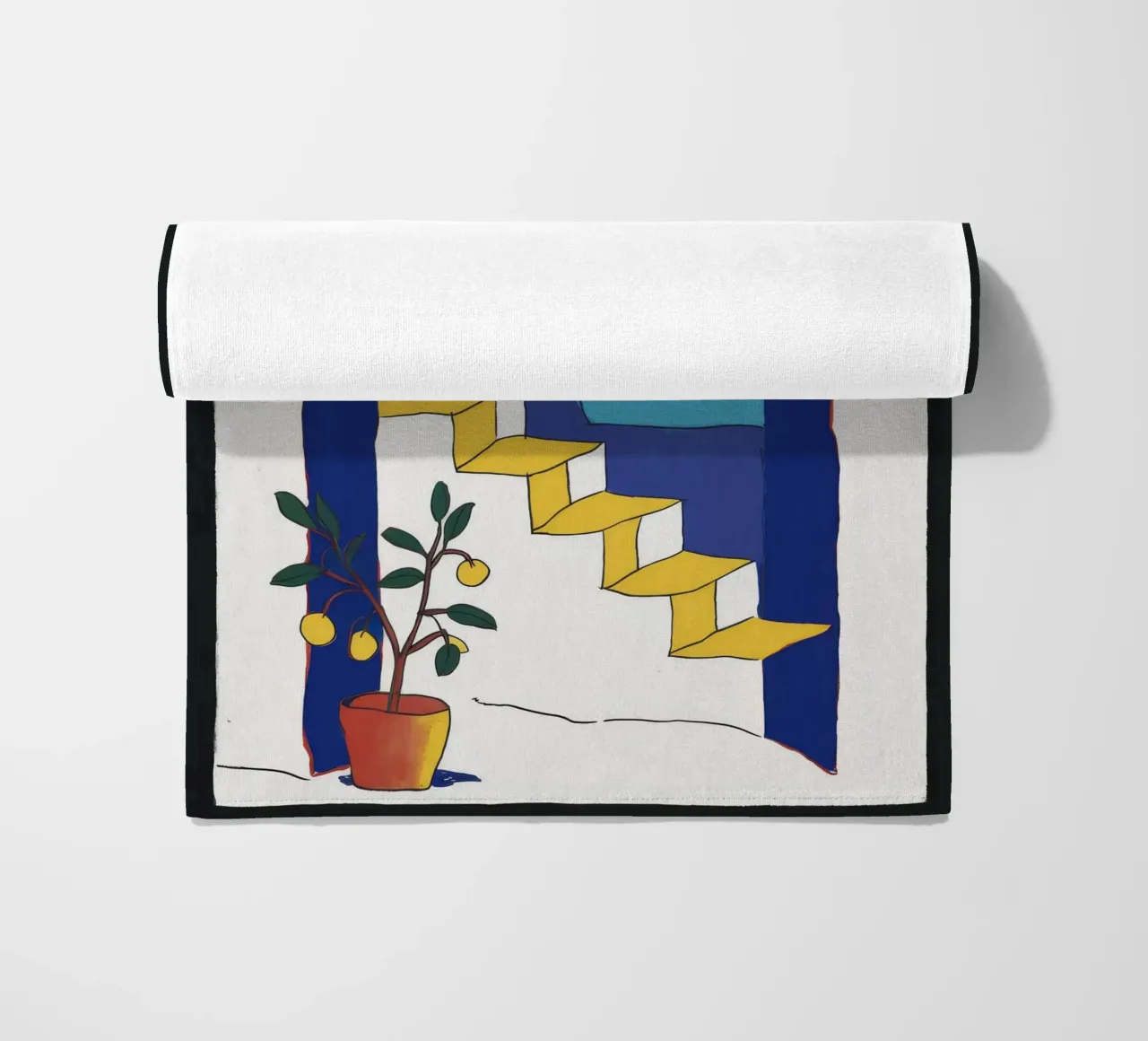 Finestra ad arco Scala telo mare da Muse Artworks