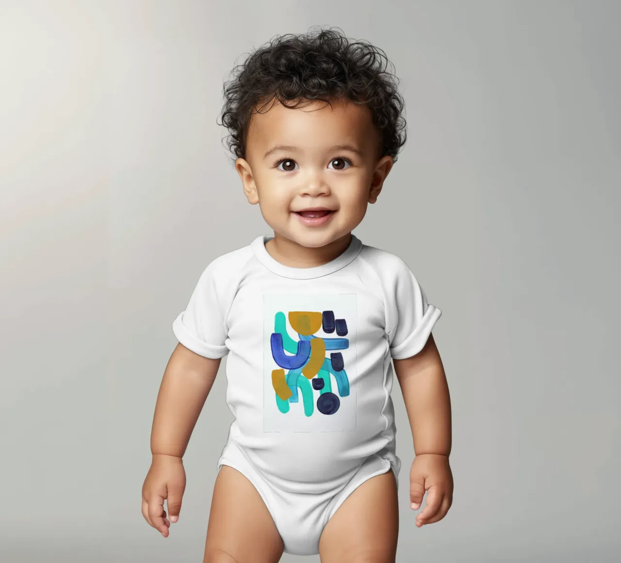 Ocean Gold Copy body neonato maniche corte da EnShape