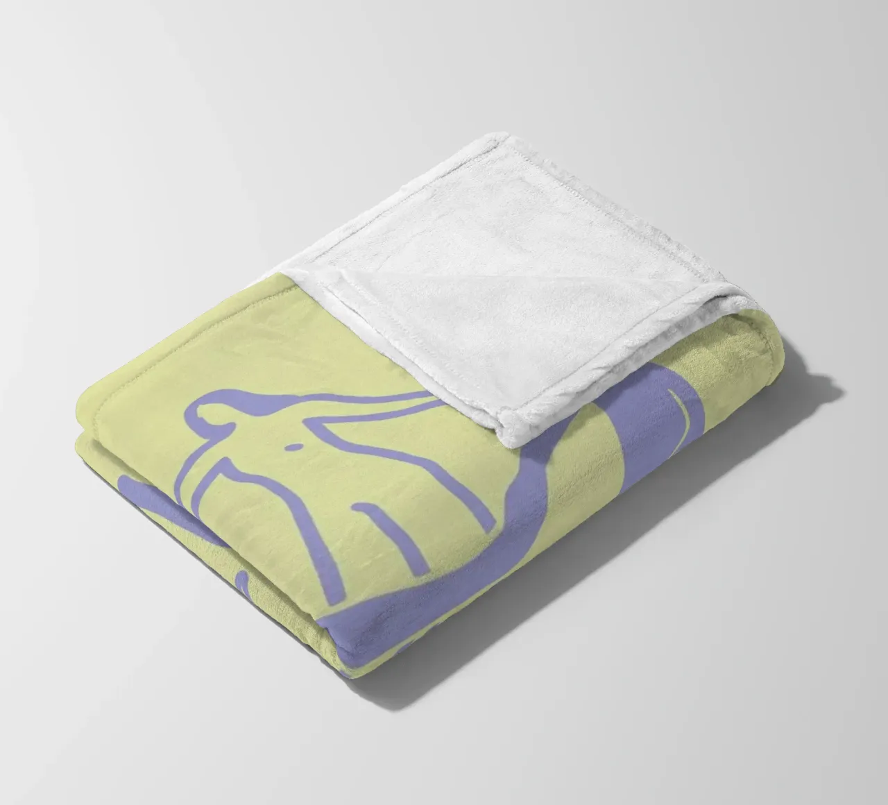 NOUS (Yellow) fleece blanket by treechild