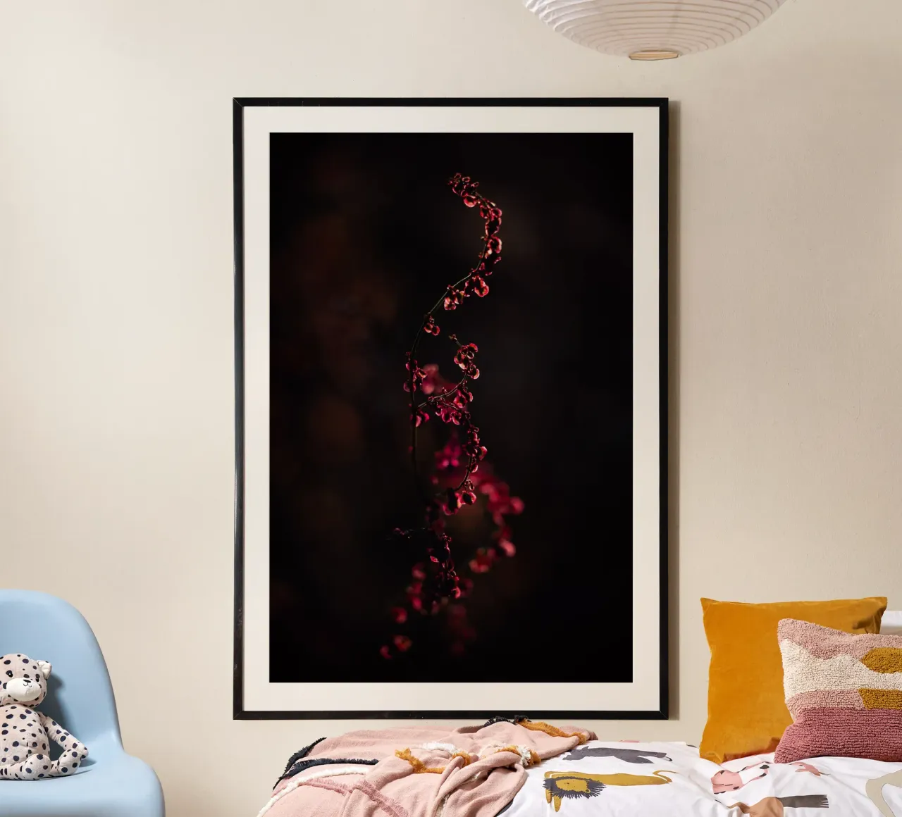 Red Beauty poster with aluminum frame by OUTSIDE ONLY