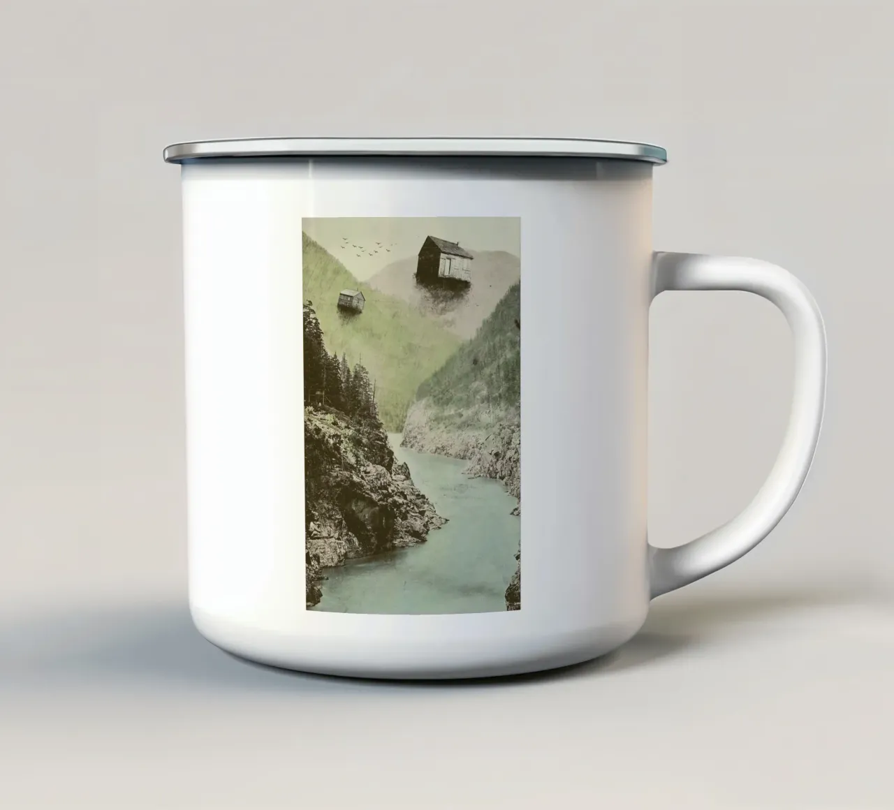 Antigravity tazza in smalto da Florent Bodart