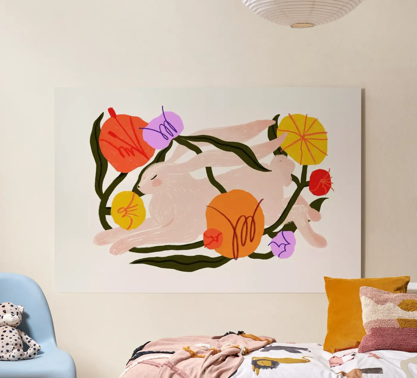 Blooming Bunny acryl van Pure