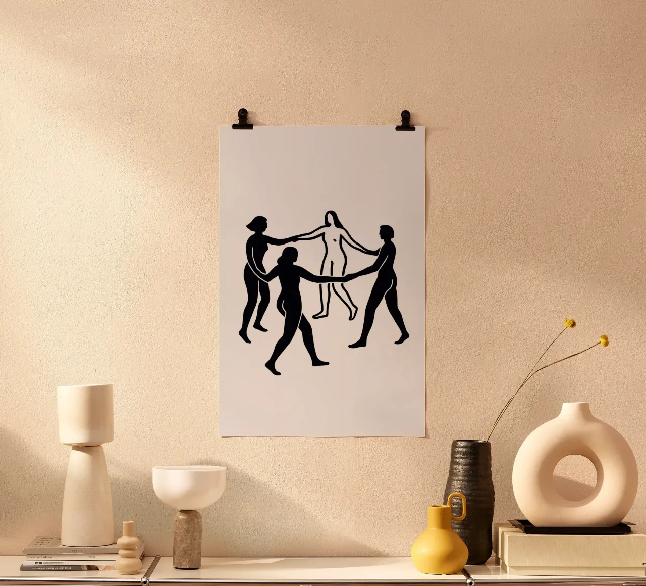 NOUS (White) poster con telaio in plastica da treechild
