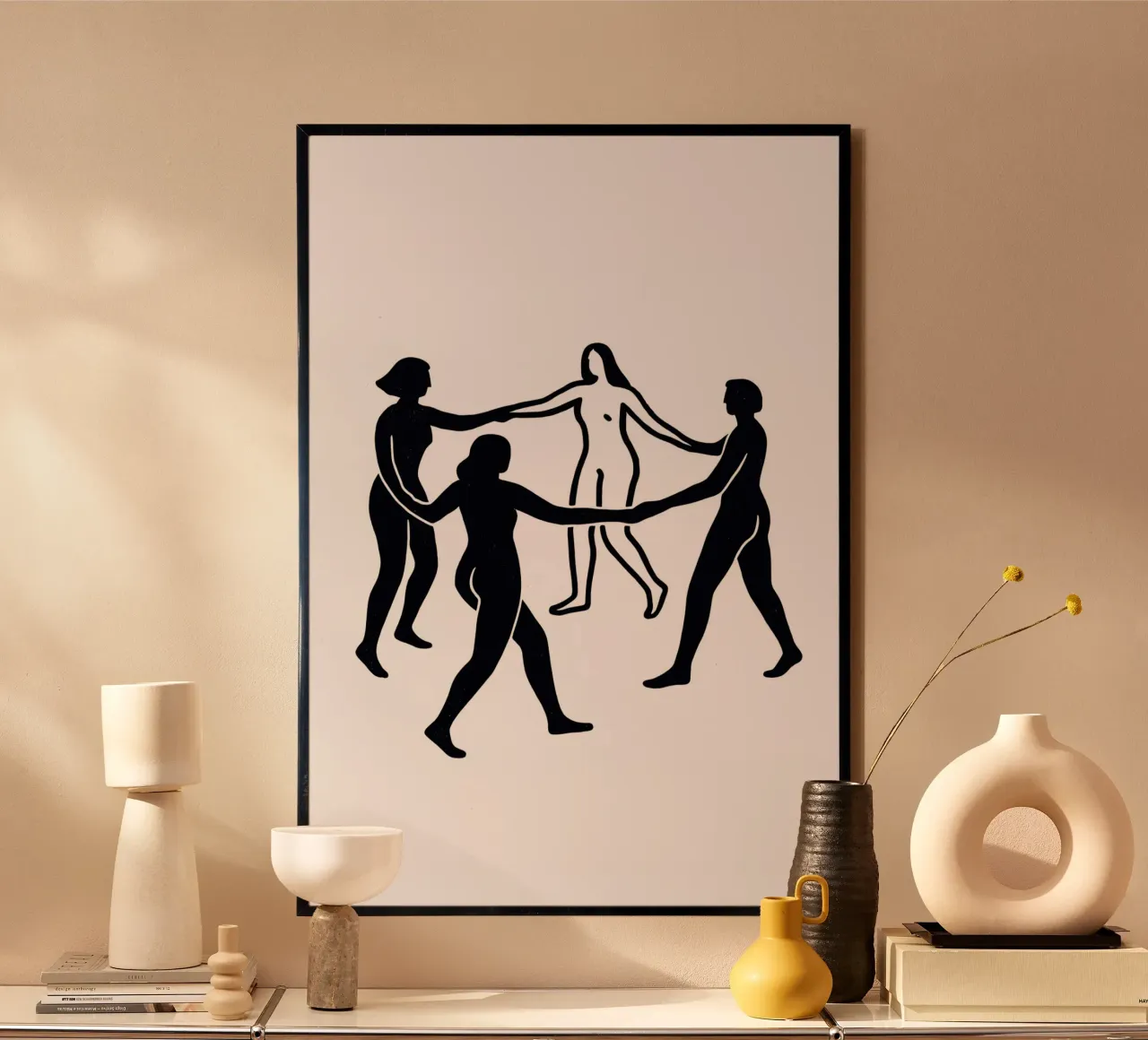 NOUS (White) poster con telaio in plastica da treechild