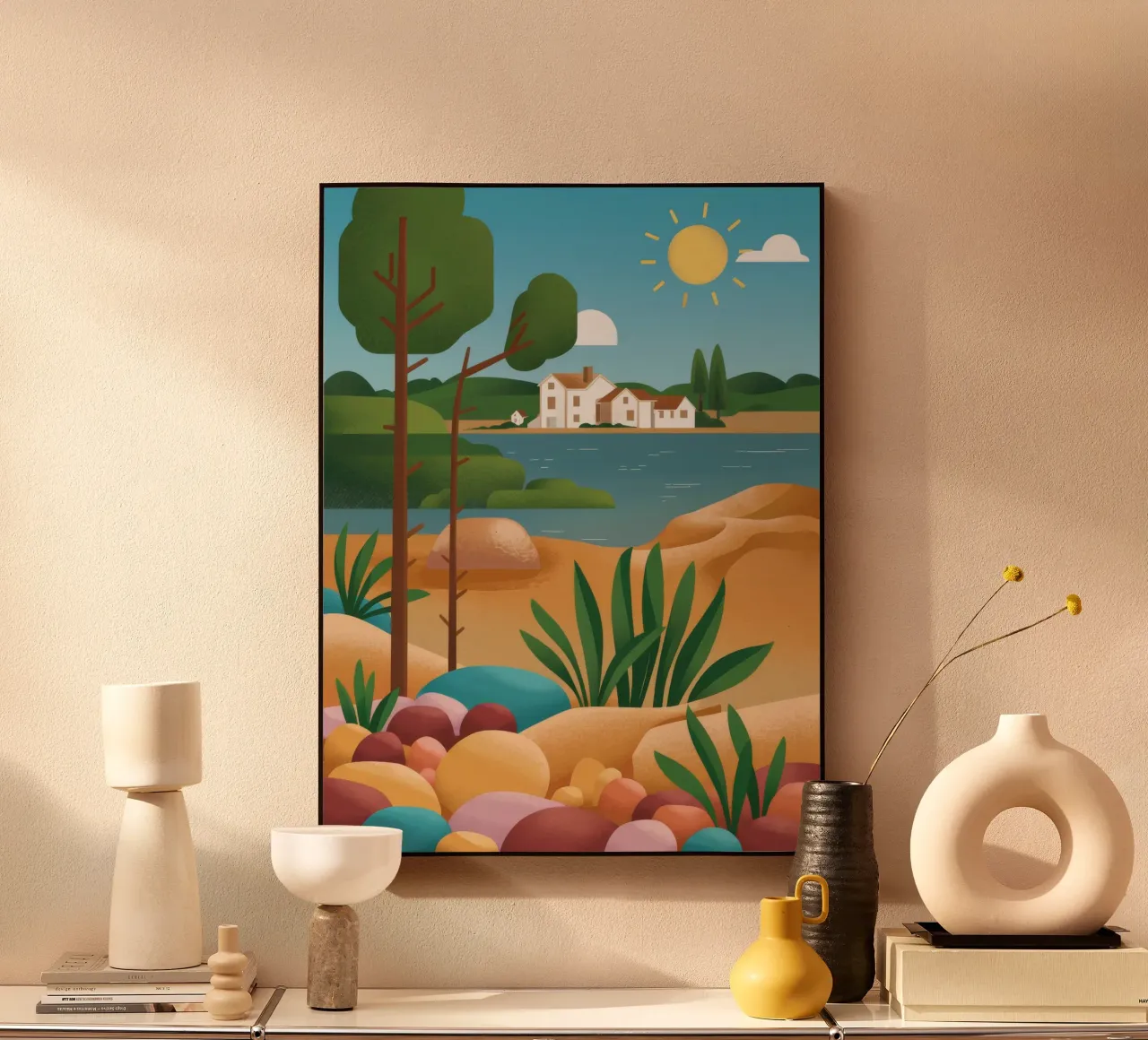 Pebble Beach Vista alluminio dibond da Muse Artworks