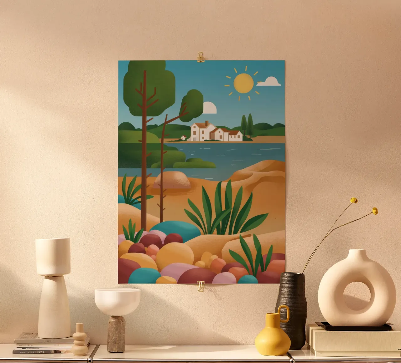 Pebble Beach Vista carta hahnemühle da Muse Artworks