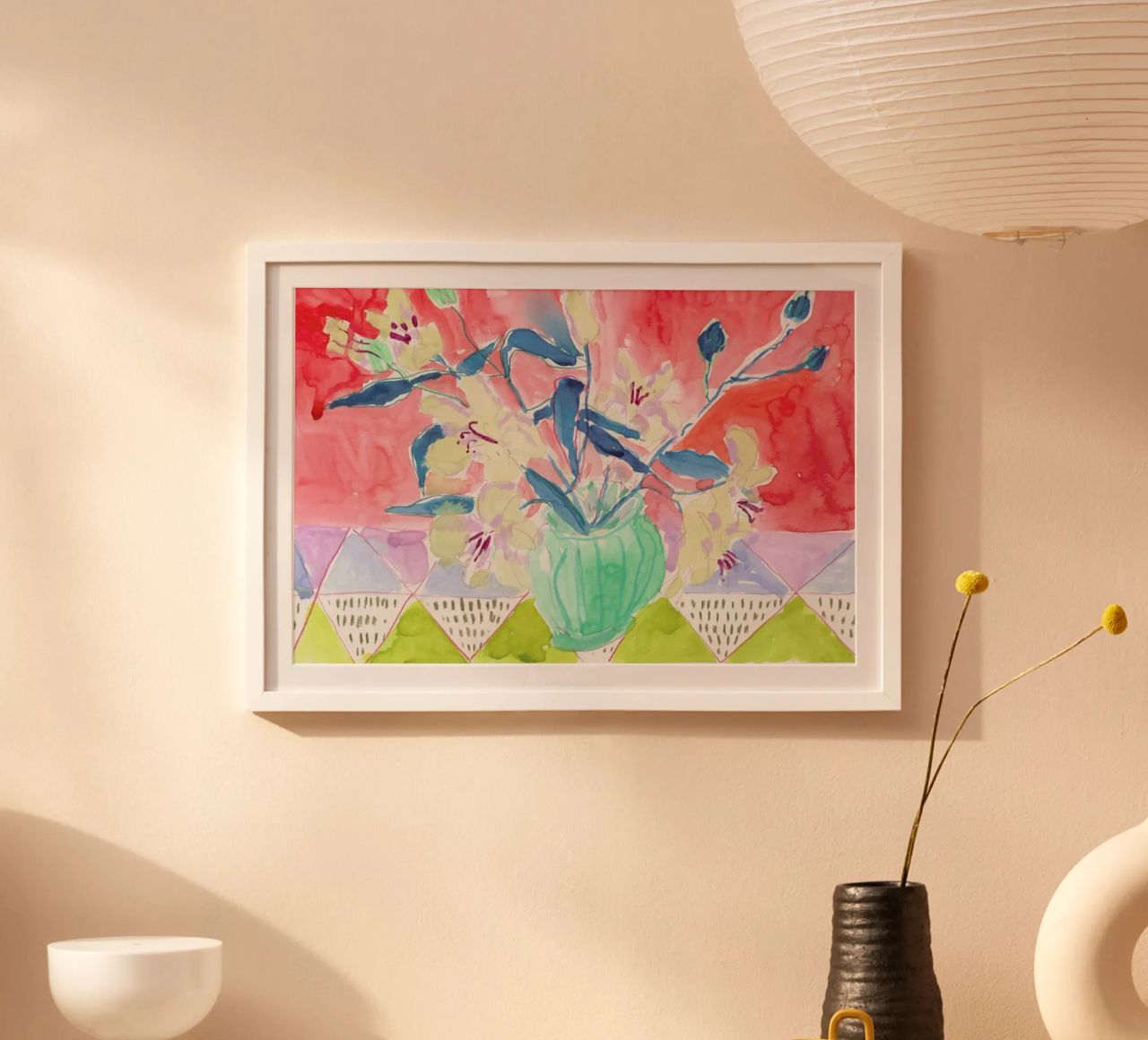 Watercolor Flowers 1 poster by Sonia Brittain