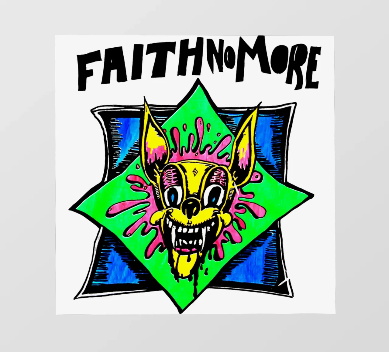 Faith No More - Typography pellicola backlit da Tara Bergener