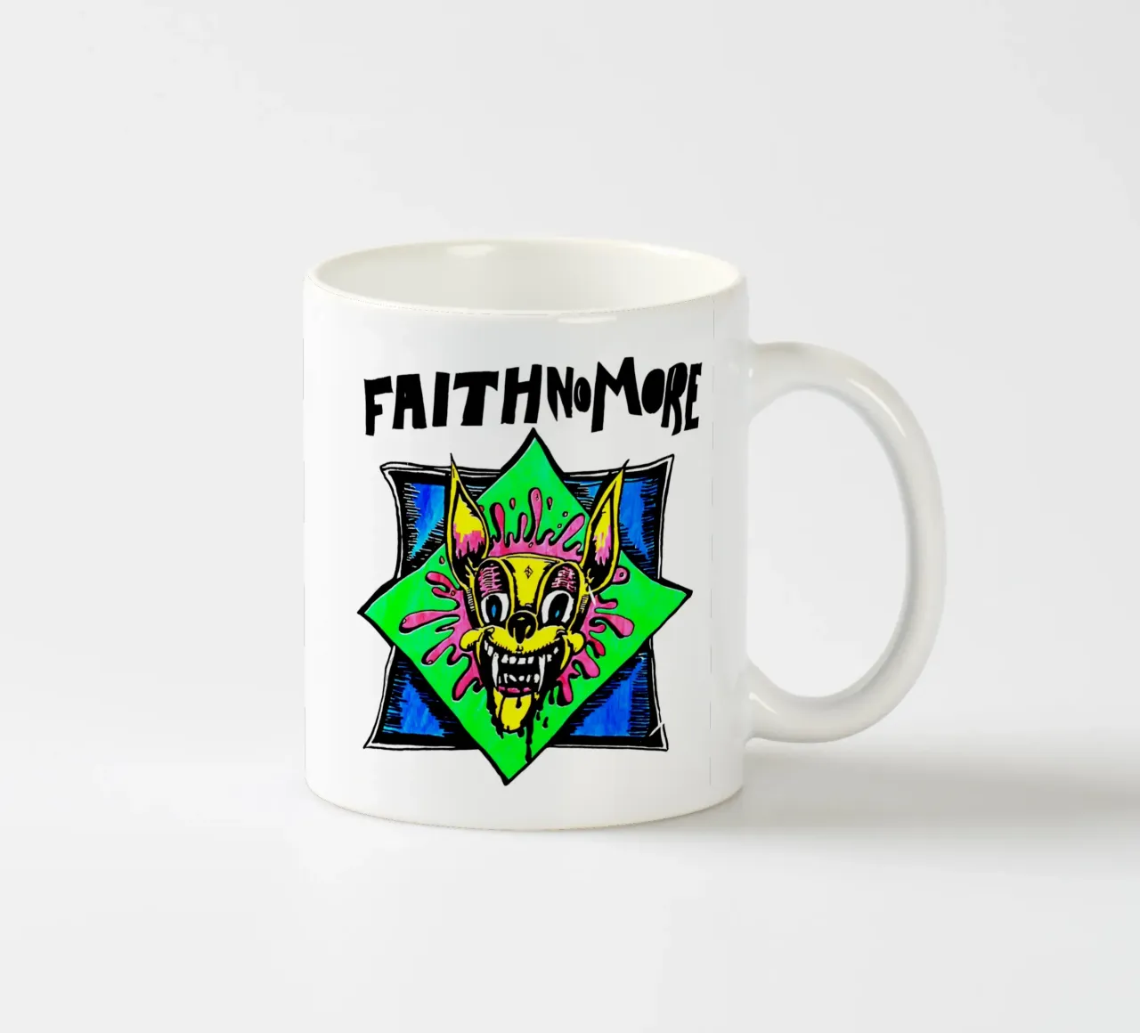 Faith No More - Typography tazza in ceramica da Tara Bergener