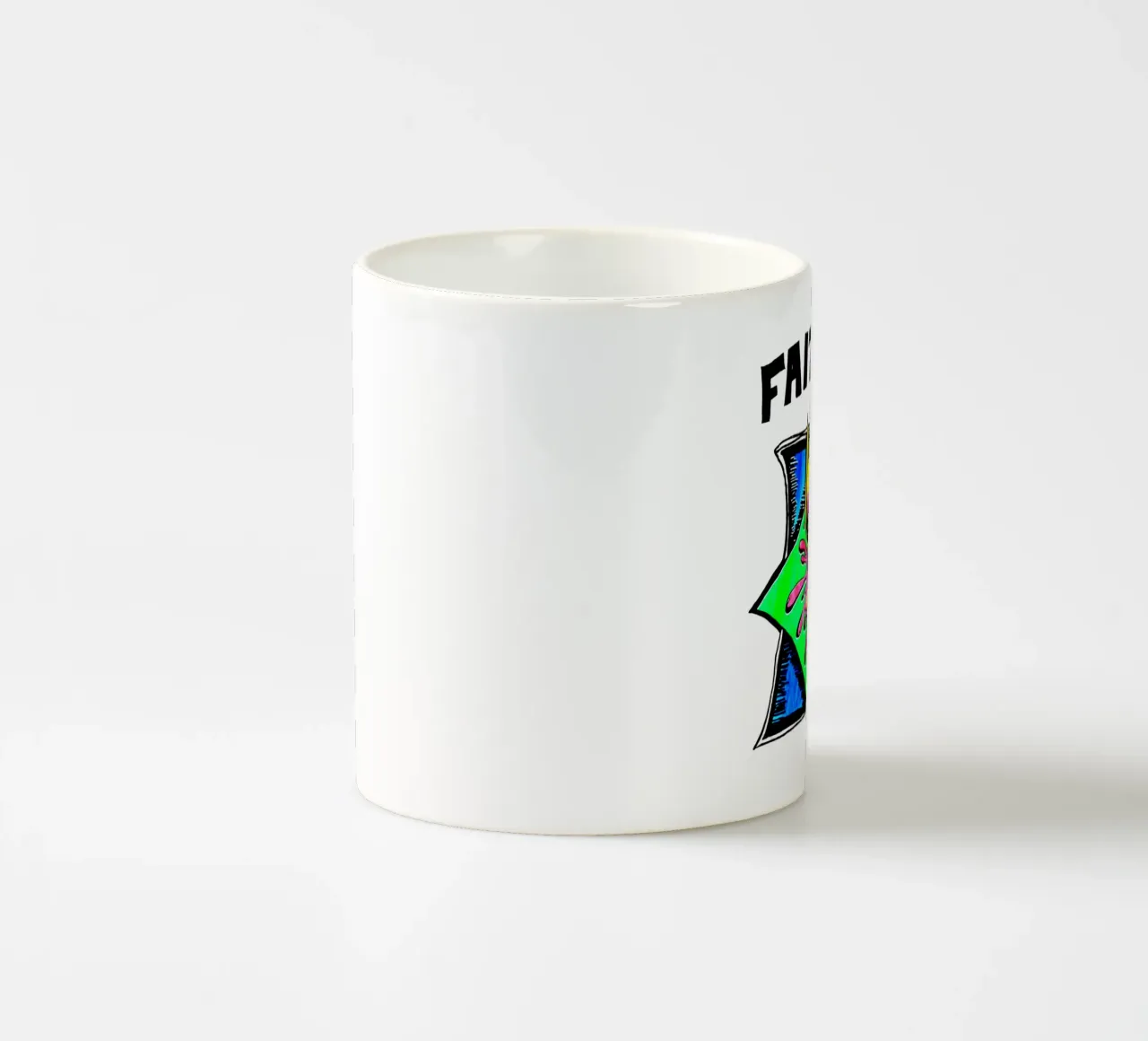 Faith No More - Typography tazza in ceramica da Tara Bergener