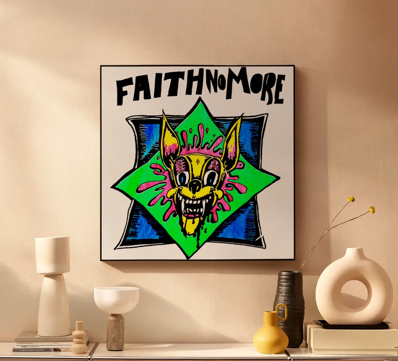 Faith No More - Typography alluminio dibond da Tara Bergener